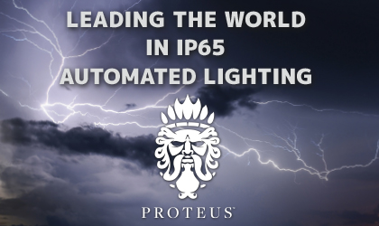 Elation Proteus leading the world in IP65 automated lighting with over 10,000 units in the market