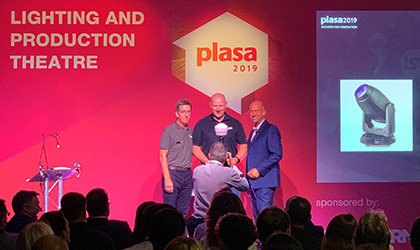 Elation Artiste Monet wins 2019 PLASA Award for Innovation