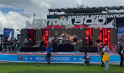Rain-soaked Daytona 500 not a problem for CSM Production and IP-rated Elation gear