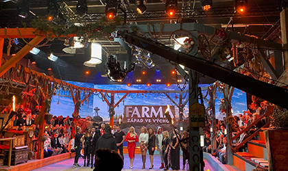 Rayzor 760 lights Slovakian hit reality TV series The Farm