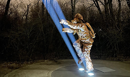 Proteus Maximus creates ‘Ladder of Light’ for firefighter memorial