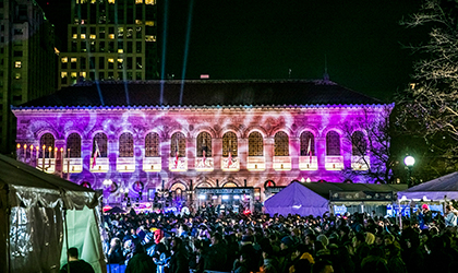 Port Lighting Systems and Elation for First Night Boston