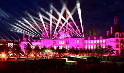 Elation IP line lights Château de Chambord for popular French musical TV show
