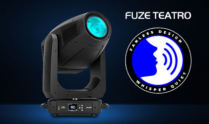 Fuze Teatro framing fixture from Elation a master of silent performance