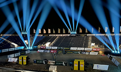 arsluminis lights German Beach Volleyball Championships with Elation Proteus