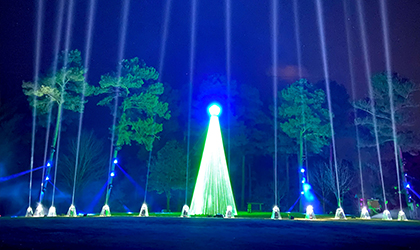 ELS and Elation light inaugural “Holiday Wonders” at Bowie Nature Park in Tennessee