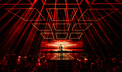 Scott Chmielewski design for Mat Franco Vegas show features Elation DARTZ