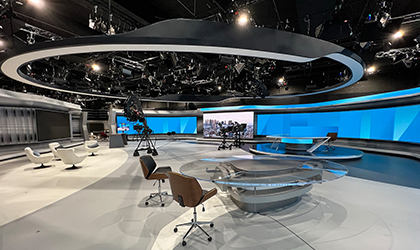 Luminis deliver large Elation KL lighting system for ultra-modern Bulgarian broadcast studio