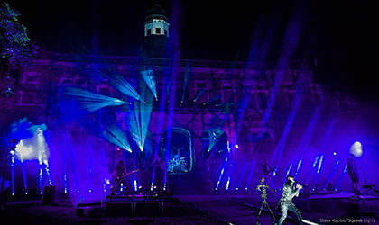 LD Mike Null sets mood with Elation for Motionless in White at Pennhurst Asylum