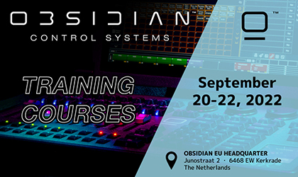 Obsidian Control Systems to hold in-person training at Netherlands HQ September 20-22