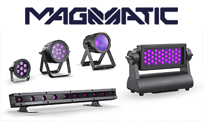 Outdoor-rated Prisma UV LED lighting series from Magmatic Atmospheric Effects