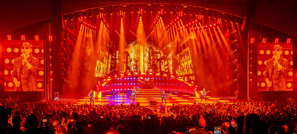 LD Manfred Nikitser chooses more than 80 Artiste Monet as workhorse luminaire for Scorpions’ “Sin City Nights” Vegas Residency