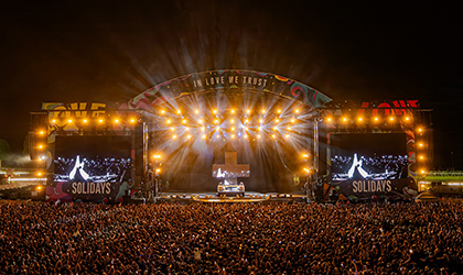 Concept K Lights Solidays Main Stage With 100 SŌL I Blinders