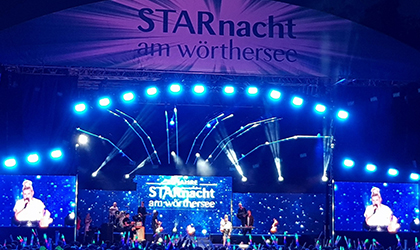 Droneberger Showtechnik invests in Elation Paladin. Dresses Starnacht in color and effect