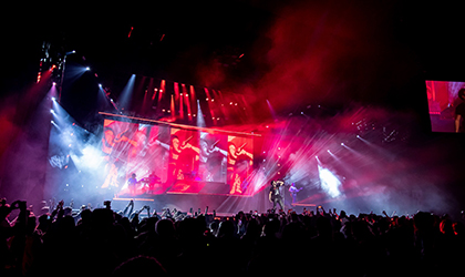 Sensational Sebastian Yatra shows delight with large Elation rig