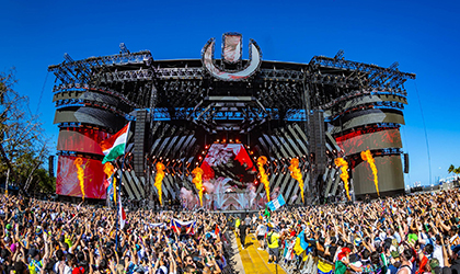 Ultra Music Festival with over 450 Elation fixtures