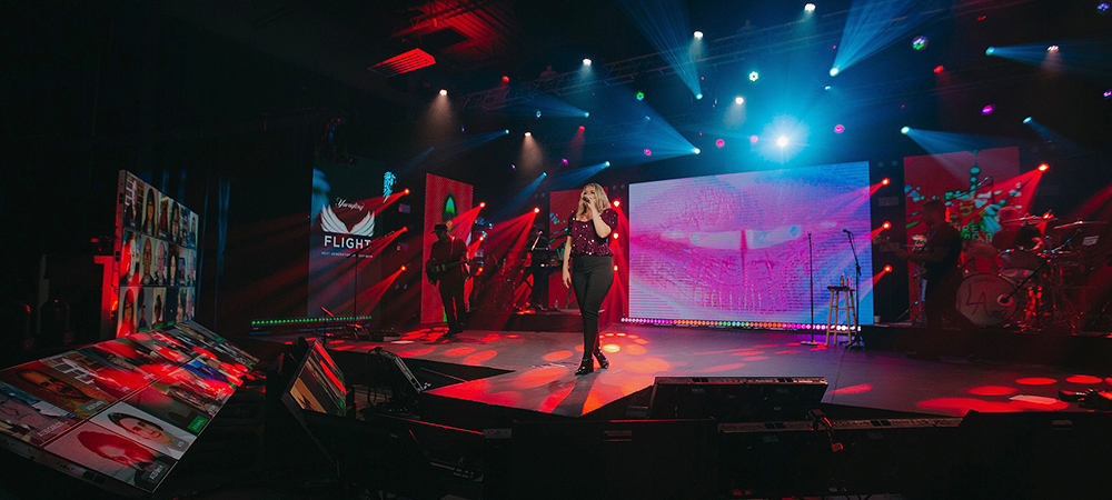 Elation rig lights virtual live event experience like no other