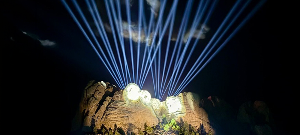 Illuminate and Elation Light Mount Rushmore for Historic Freedom 250 Celebration
