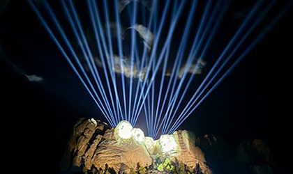 Illuminate and Elation Light Mount Rushmore for Historic Freedom 250 Celebration