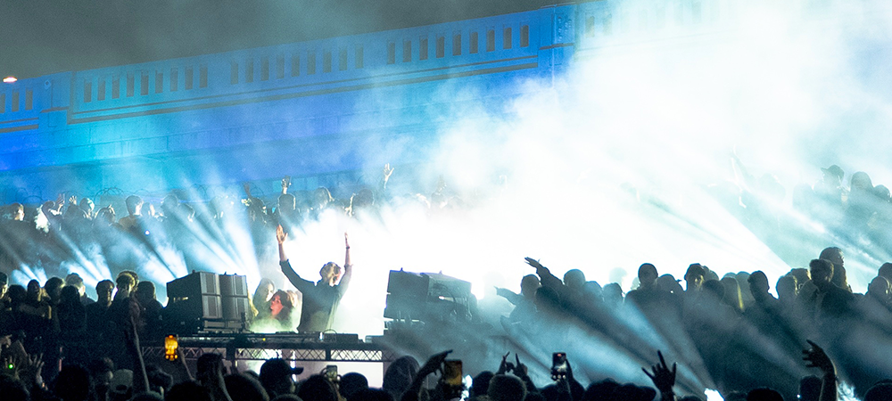 DJ Dimension Downtown LA Show Powered by Elation and Bending Lite