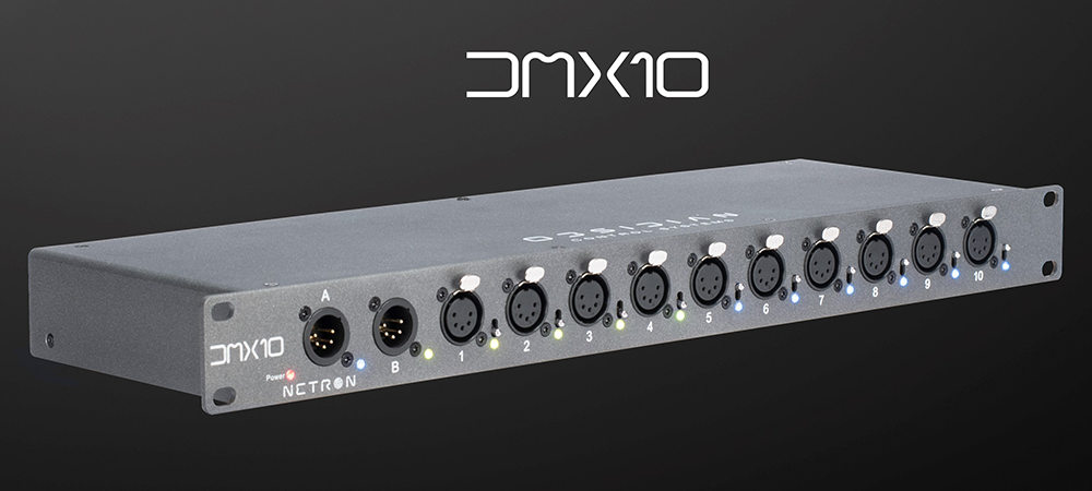 Obsidian launches affordable, flexible NETRON DMX10 AB splitters