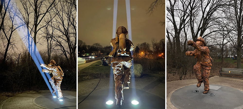 Proteus Maximus creates ‘Ladder of Light’ for firefighter memorial