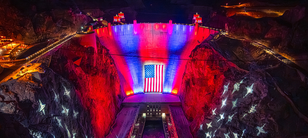 AG Production Services and The Activity Light Up Hoover Dam in Dazzling Patriotic Display with Elation Fixtures