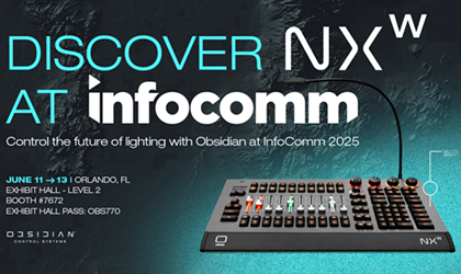 Experience Next-Level Lighting Control with Obsidian at InfoComm 2025