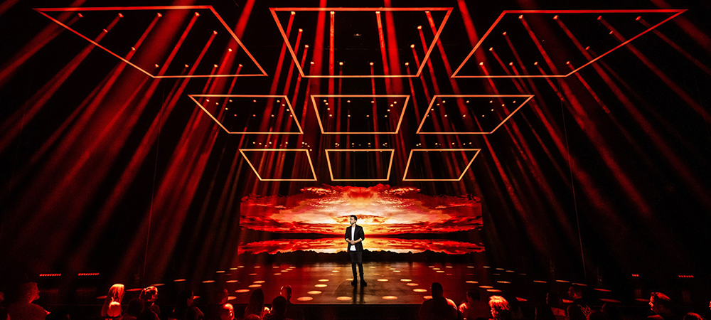 Scott Chmielewski design for Mat Franco Vegas show features Elation DARTZ