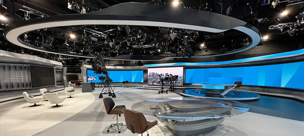 Luminis deliver large Elation KL lighting system for ultra-modern Bulgarian broadcast studio