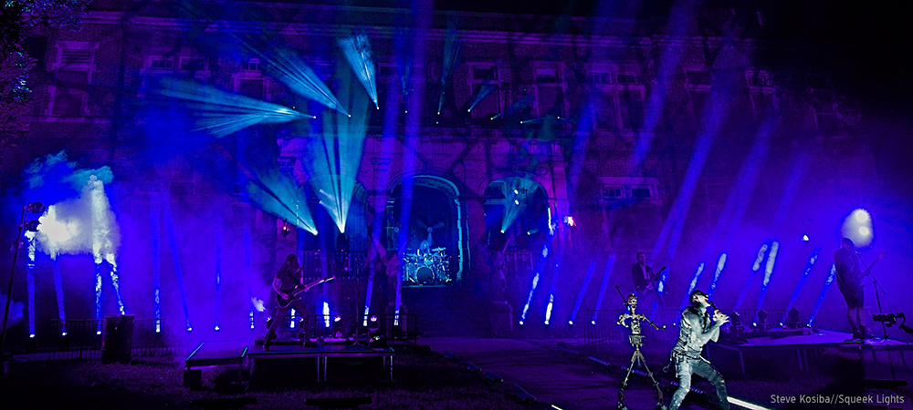 LD Mike Null sets mood with Elation for Motionless in White at Pennhurst Asylum