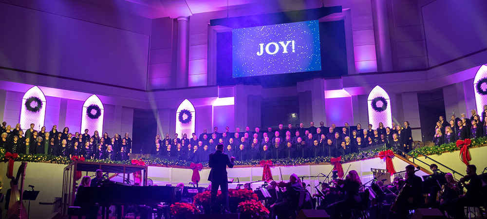 Huge LED retrofit at Olive Baptist Church includes Elation stage lighting