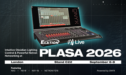 Intuitive Obsidian Lighting Control and Powerful Netron Networking at PLASA 2026
