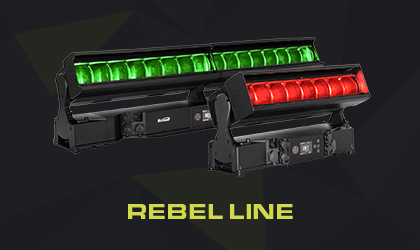 Elation’s Rebel Family Expands with Rebel Line of Creative Linear Tilt Bars