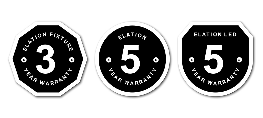 Elation Expands Warranty Coverage on Key Product Lines