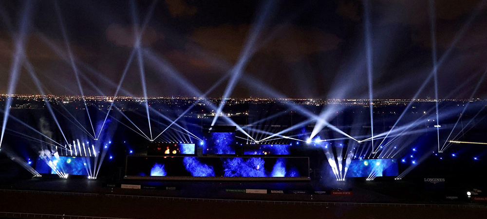 Proteus powers Aaron Russ lighting design for Dubai World Cup Closing Ceremony