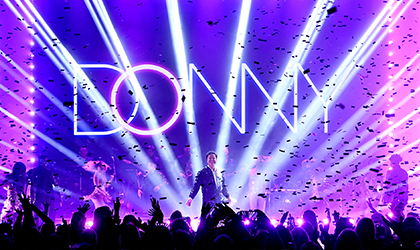 Donny Osmond Las Vegas Residency a success with Tom Sutherland design and full Elation rig