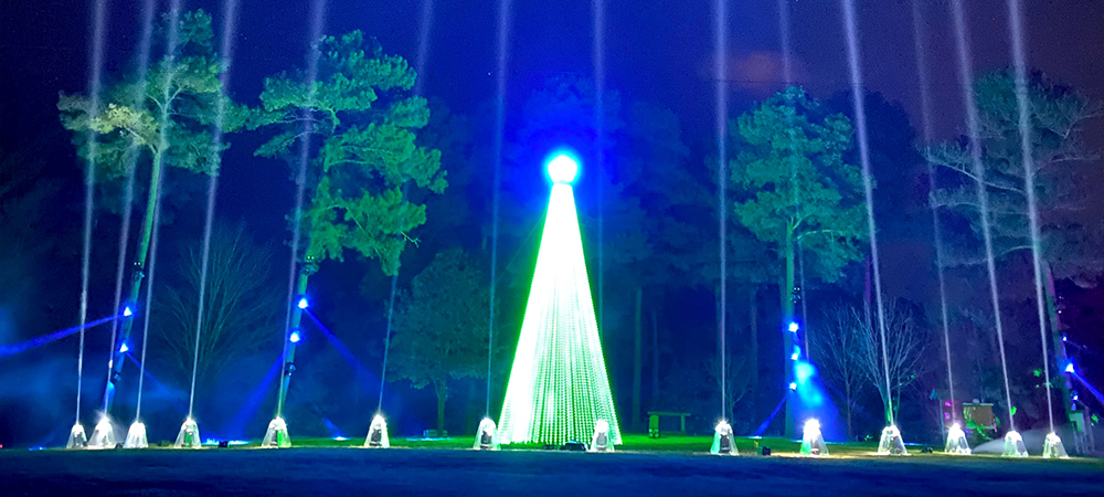 ELS and Elation light inaugural “Holiday Wonders” at Bowie Nature Park in Tennessee