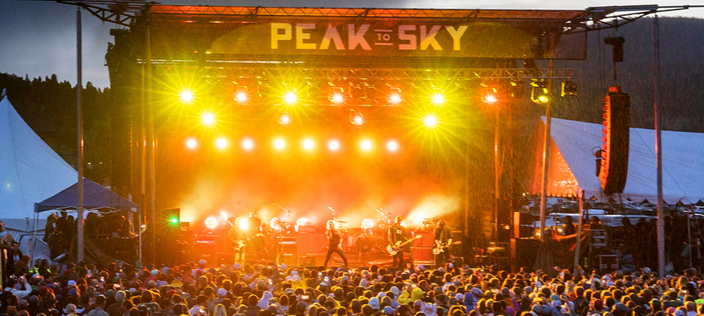Elation IP65 lighting for Montana’s inaugural Peak to Sky festival
