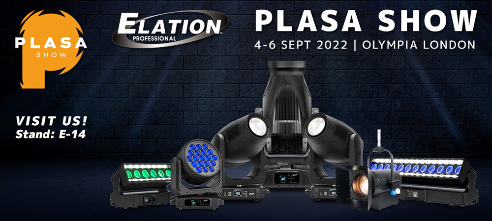 Latest Elation Proteus, Fuze and KL products to show at PLASA 2022