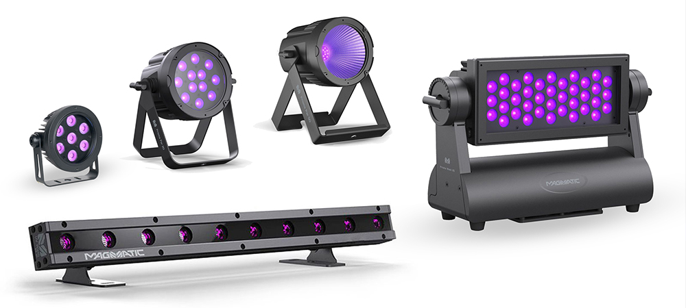 Outdoor-rated Prisma UV LED lighting series from Magmatic Atmospheric Effects