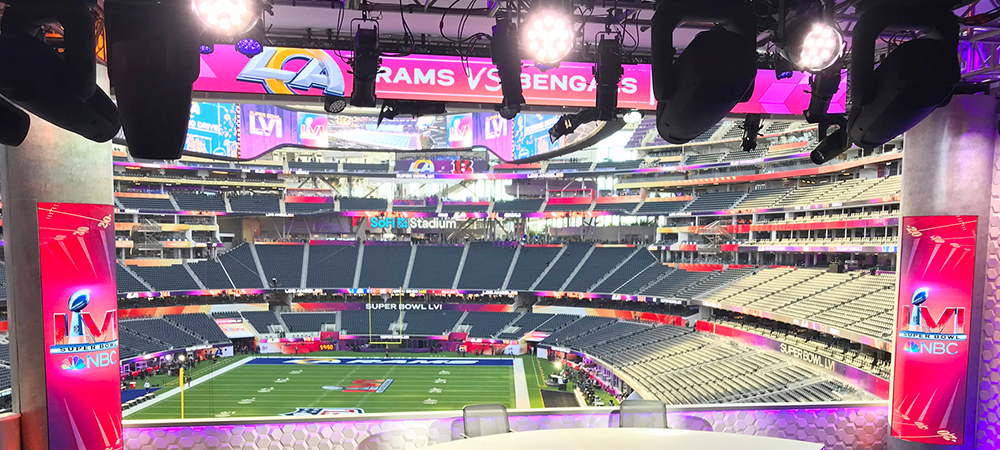 CT and LDG choose Elation broadcast lighting for Super Bowl sportscast booths
