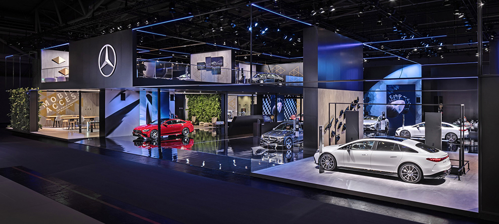 TLD relies on Elation KL series for top standard Mercedes-Benz stand at IAA 2021