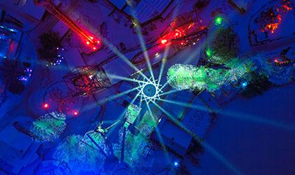 “Step Into the Light” with Elation Proteus mesmerizes at Valkea Art & Light Festival 